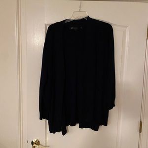 Unsure of Brand Navy Knitted Cardigan- Size 3x